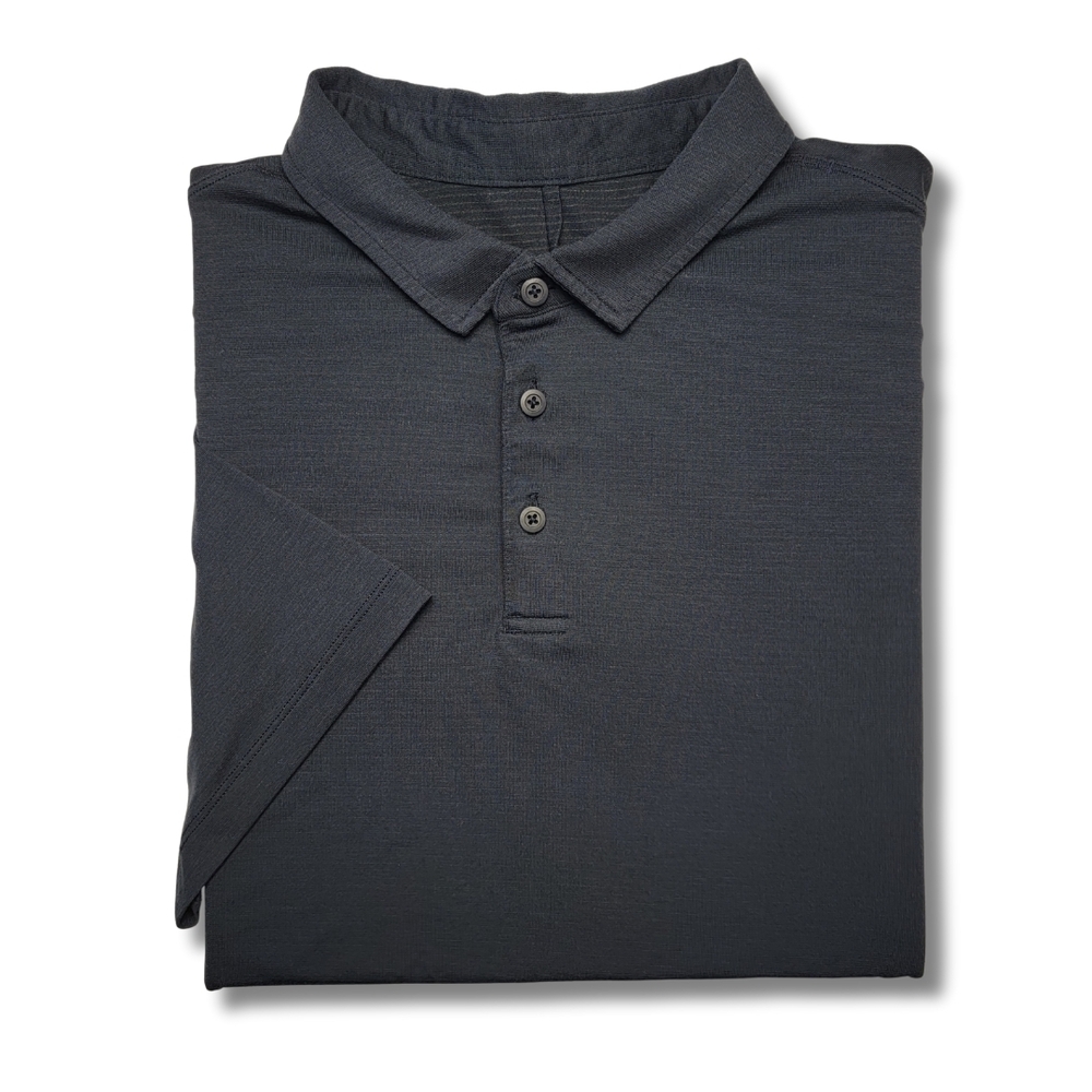 lululemon Navy Evolution Short-Sleeve Polo Shirt